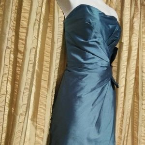 Size 8 Alvina Valenta MAIDS Blue Dress